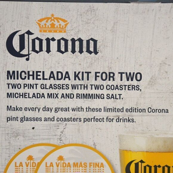 2/$20 Corona Michelada Limited Edition Kit for Two New in Box BUNDLE ONLY - Picture 5 of 5